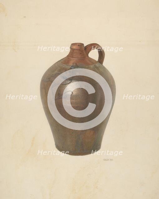 Jug, 1939. Creator: Bisby Finley.