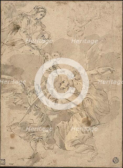 Saint Francis Adoring Virgin and Child, n.d. Creator: Luigi Garzi.