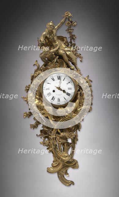 Wall Clock, c. 1750-1760. Creator: Unknown.
