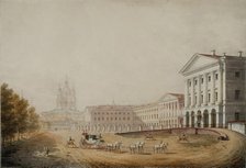 The Smolny Institute for Noble Maidens in Saint Petersburg, 1823. Artist: Galaktionov, Stepan Philippovich (1779-1854)
