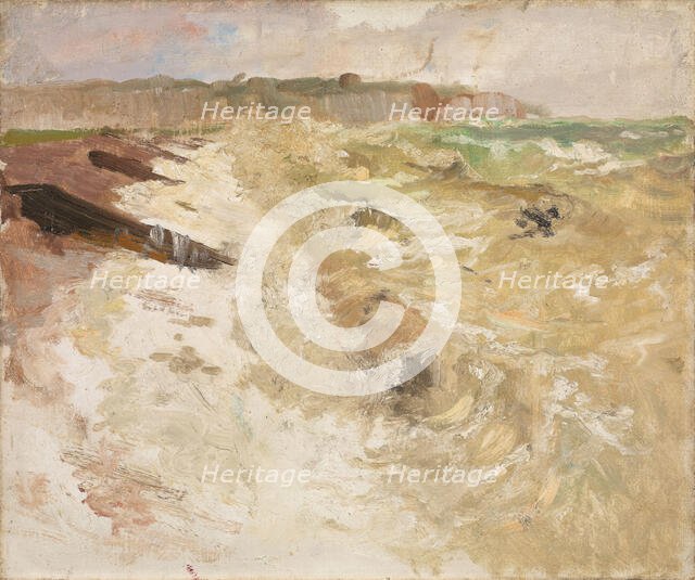 From the Beach at Dieppe, probably 1897. Creator: Frits Thaulow.