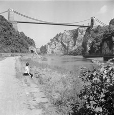 Clifton Suspension Bridge, Clifton, Bristol, 1954. Artist: Eric de Maré