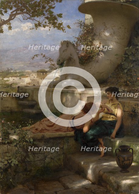 The New Bracelet, ca. 1883. Artist: Siemiradzki, Henryk (1843-1902)