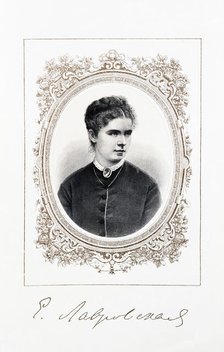 Portrait of the Singer Yelizaveta Lavrovskaya (1845-1919), Second Half of the 19th cen.. Creator: Anonymous.