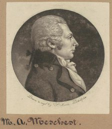 M. A. Meschert, 1800. Creator: Charles Balthazar Julien Févret de Saint-Mémin.