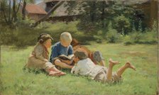 Children, 1890s. Artist: Vinogradov, Sergei Arsenyevich (1869-1938)