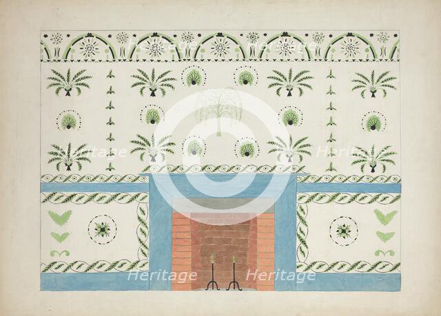 Wall Stencil (copy), c. 1936. Creator: Ray Holden.