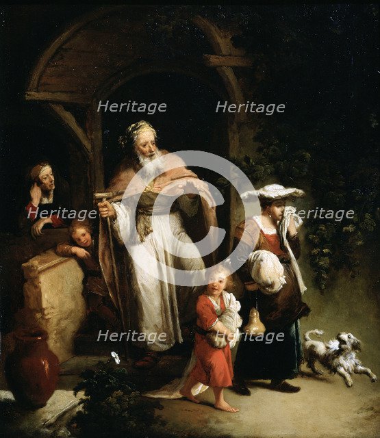 The Expulsion of Hagar', 18th century.  Creator: Dietrich, Christian Wilhelm Ernst (1712-1774).