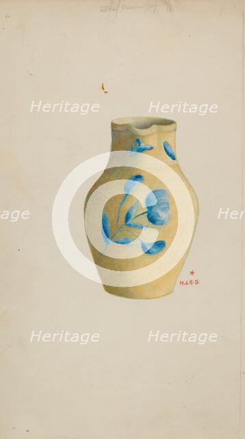 Stoneware Cream Pitcher, 1935/1942. Creator: Margaret Stottlemeyer.