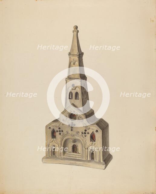 Church, c. 1938. Creator: Mina Lowry.