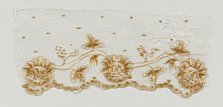 Fragment (from a border), France, c. 1860. Creator: Unknown.