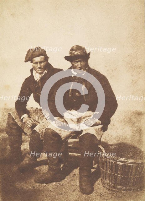 David Young and Unknown Man, Newhaven, 1845. Creators: David Octavius Hill, Robert Adamson, Hill & Adamson.