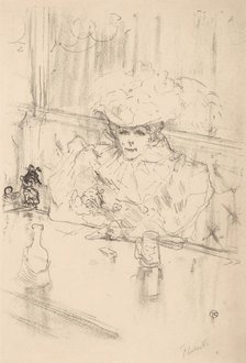At the Brasserie Hanneton, 1898., 1898. Creator: Henri de Toulouse-Lautrec.