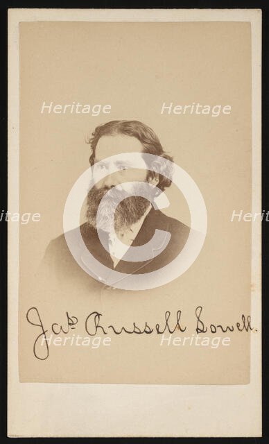 Portrait of James Russell Lowell (1819-1891), Circa 1870s. Creator: Purdy & Frear.