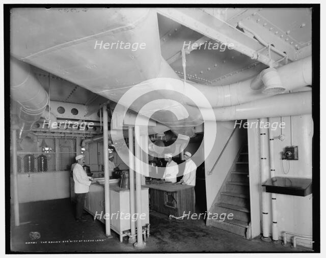 The Galley, Str. City of Cleveland, Detroit & Cleveland Navigation Co., c1908. Creator: Unknown.