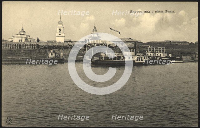 Iakutsk: View From the Lena River, 1904-1917. Creator: Zonenburg, R..