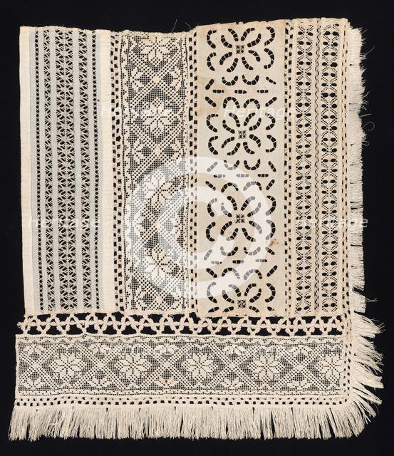 Corner Fragment with a Variety of Patterns, 19th century. Creator: Unknown.