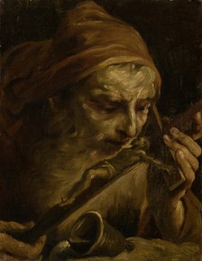 Anthony the Abbot Kissing the Crucifix, 1701-1800. Creator: Giuseppe Maria Crespi