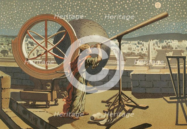 Hipparchus at the Alexandria Observatory, 1882.  Creator: Joan Planella i Rodriguez.