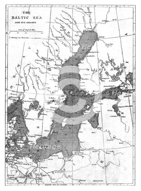 'The Baltic Sea and its Coasts; Map', 1854. Creator: Unknown.