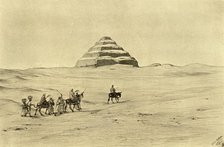 Pyramid of Djoser at Saqqara, near Cairo, Egypt, 1898.  Creator: Christian Wilhelm Allers.