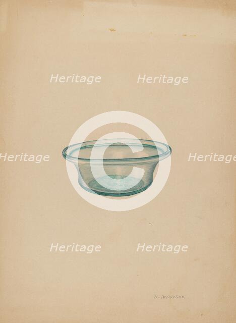Bowl, 1935/1942. Creator: Nicholas Amantea.
