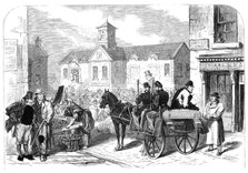 Sketches from Ireland: a Westmeath gentleman farmer attending Mullingar Market, 1870. Creator: Unknown.