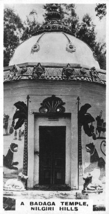 A Badaga temple, Nilgiri Hills, India, c1925. Artist: Unknown