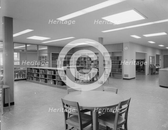 New Canaan Public Library, New Canaan, Connecticut, 1953. Creator: Gottscho-Schleisner, Inc.