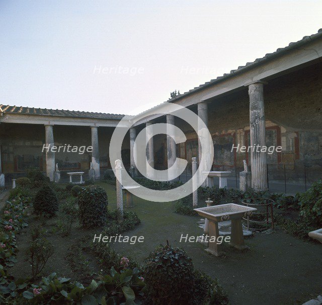 House of the Vettii in the Roman town of Pompeii, 1st century.  Creator: Unknown.