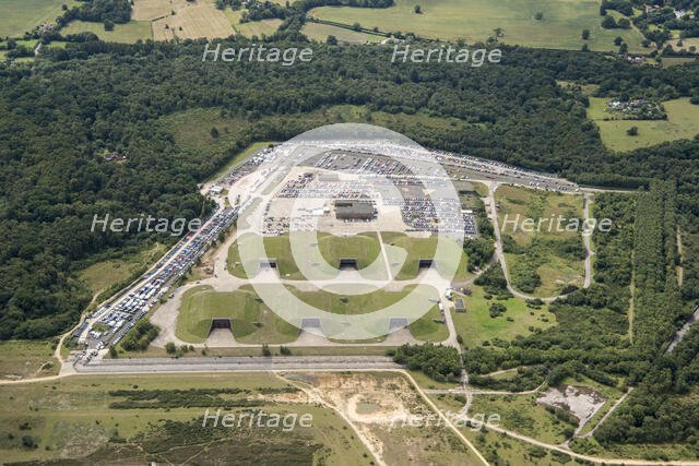 Cruise missile shelter complex, Greenham Common Airbase, West Berkshire, 2020. Creator: Damian Grady.