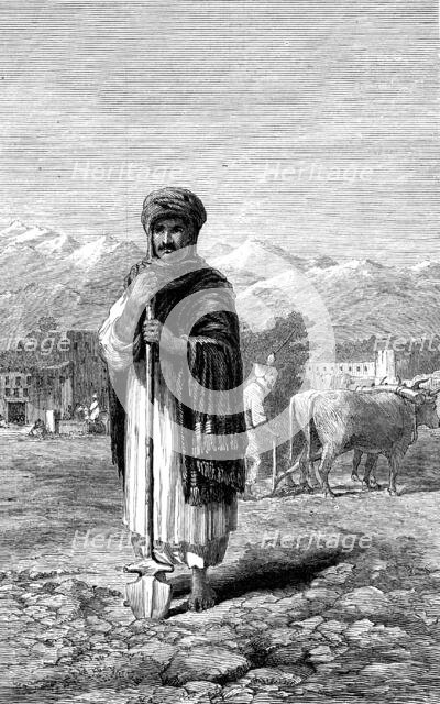 Sketches in Afghanistan: an Afghan agriculturist, 1880. Creator: Unknown.
