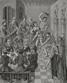 Heresy of the Flagellants, 15th century, (1877).  Creator: Unknown.