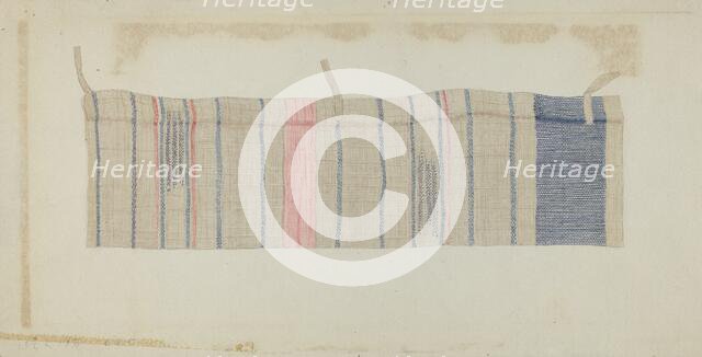 Handwoven Curtain, c. 1936. Creator: Alfred Denghausen.