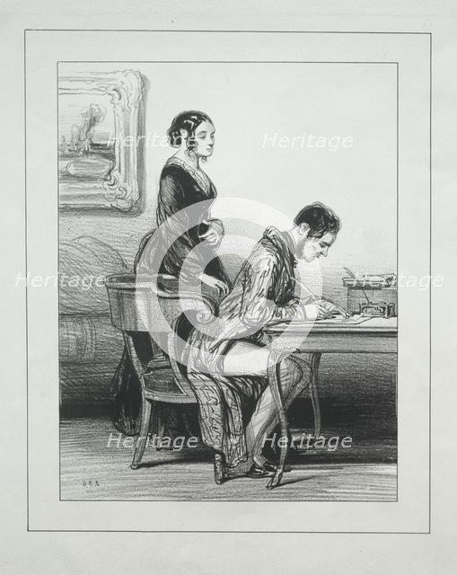 Fourberies de Femmes. Creator: Paul Gavarni (French, 1804-1866).