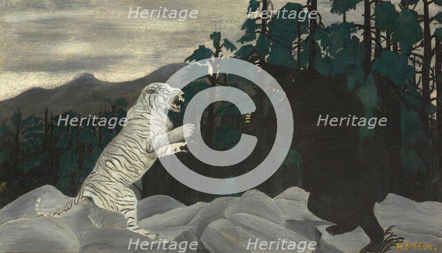 The Blue Tiger, about 1933-1937. Creator: Horace Pippin.