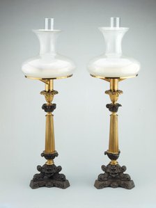 Pair of Sinumbra Lamps, c. 1827/31. Creator: Cornelius and Company.