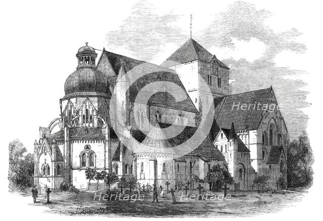 The Cathedral at Drontheim, in which the Monarchs of Saxony are crowned, 1860. Creator: Unknown.