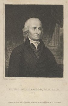 Hugh Williamson, M.D., L.L.D. (1735-1819), 1821. Creator: Asher Brown Durand.