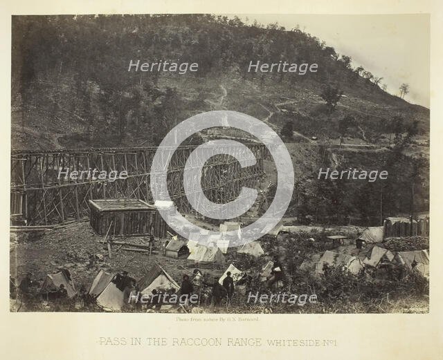 Pass in the Raccoon Range, Whiteside No. 1, 1864. Creator: George N. Barnard.