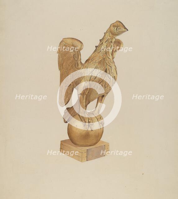 Golden Eagle Gatepost, c. 1938. Creator: Henry Murphy.
