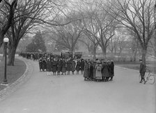 Girl Scouts On Ellipse, 1917. Creator: Harris & Ewing.