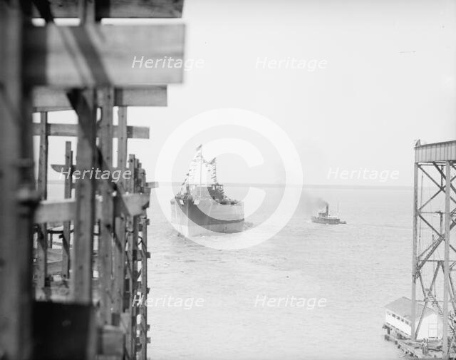 Launching of U.S.S. Texas, 1912. Creator: Harris & Ewing.