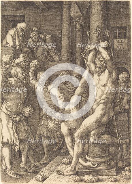 The Two Elders Stoned by the People, 1555. Creator: Heinrich Aldegrever.