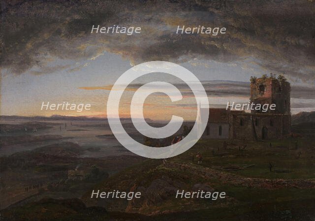 The Ruined Church at Avaldsnes on Karmoy, 1820. Creator: Johan Christian Dahl.