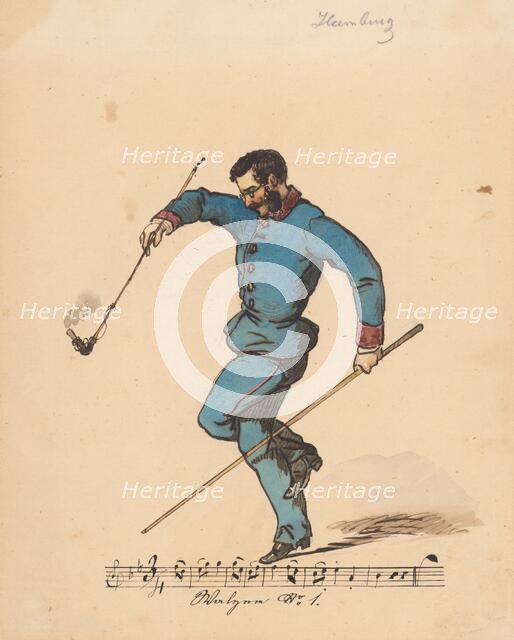 Waltz, 1850-1860. Creator: Friedrich Carl von Scheidlin.