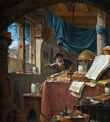 A scholar in his Study. Artist: Wyck, Thomas (ca. 1616-1677)