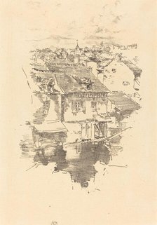 Vitré: The Canal, 1893. Creator: James Abbott McNeill Whistler.