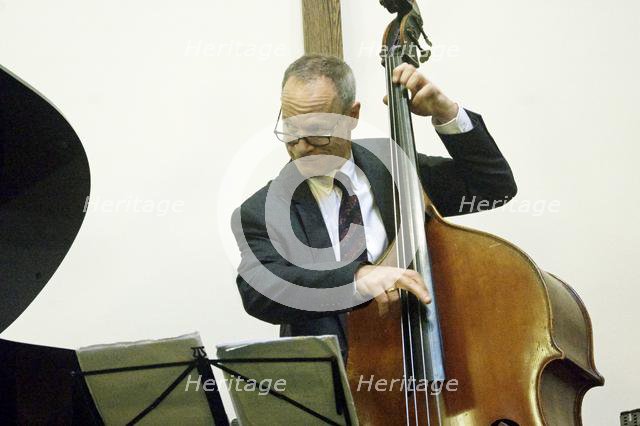 Alec Dankworth, Simon Spillett Quartet, National Jazz Archive Loughton Essex, 15 Feb 2020. Creator: Brian O'Connor.