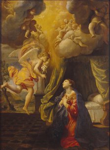 The Annunciation, c. 1615. Creator: Lanfranco, Giovanni (1582-1647).
